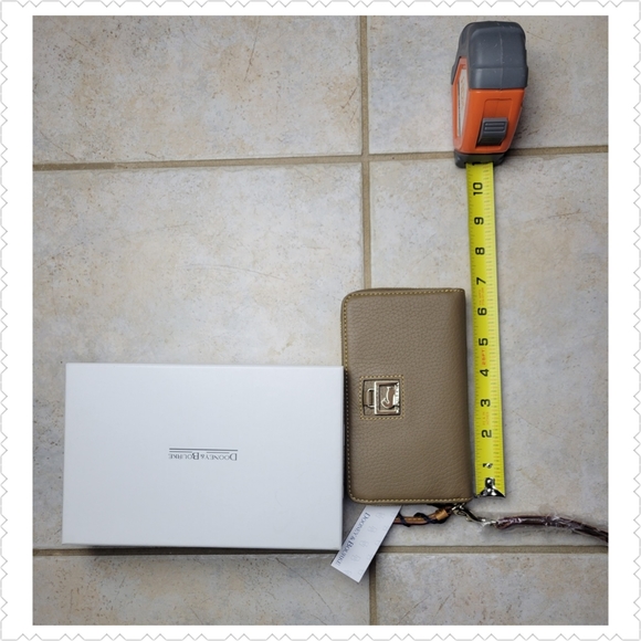 DOONEY & BOURKE Taupe Folded Zip Wristlet - Picture 4 of 5